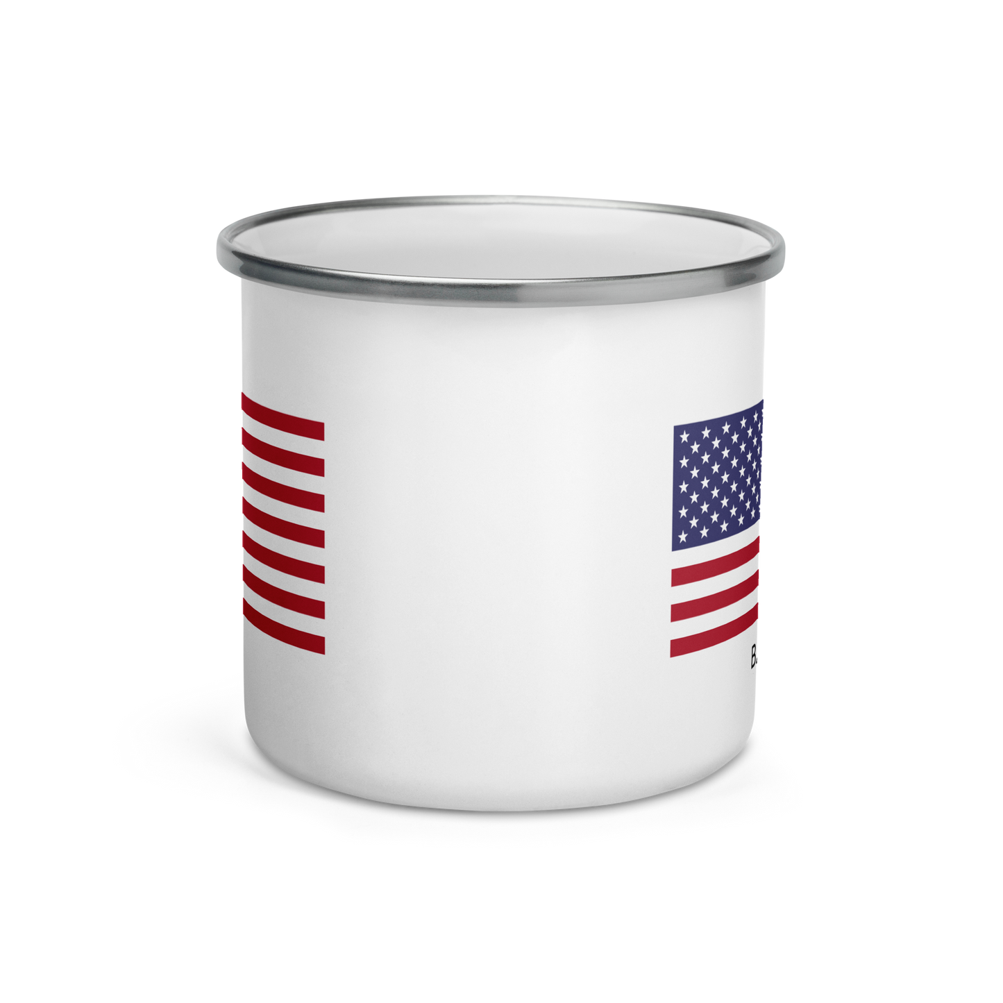 American Flag Enamel Mug