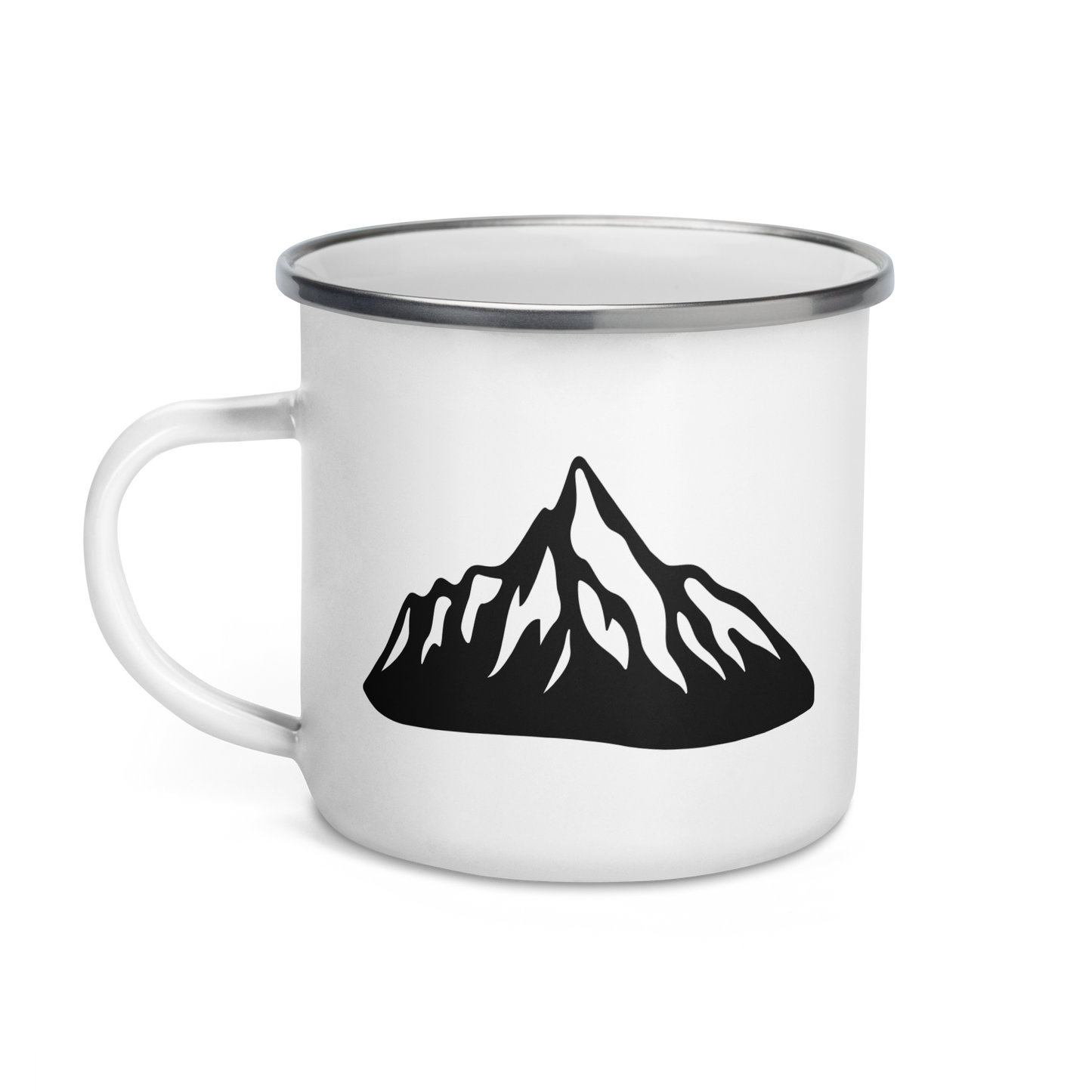 Base X Outdoors Its Cooler on the Mountain Enamel Mug