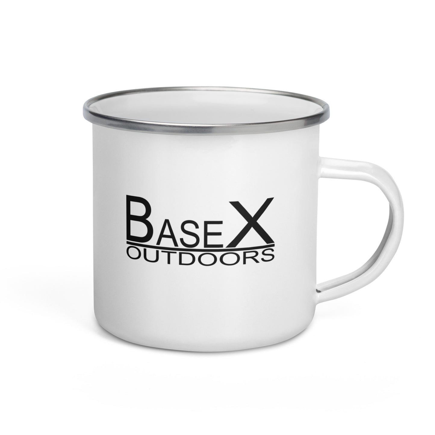 Base X Outdoors Hang your food, Not the bear! Enamel Mug