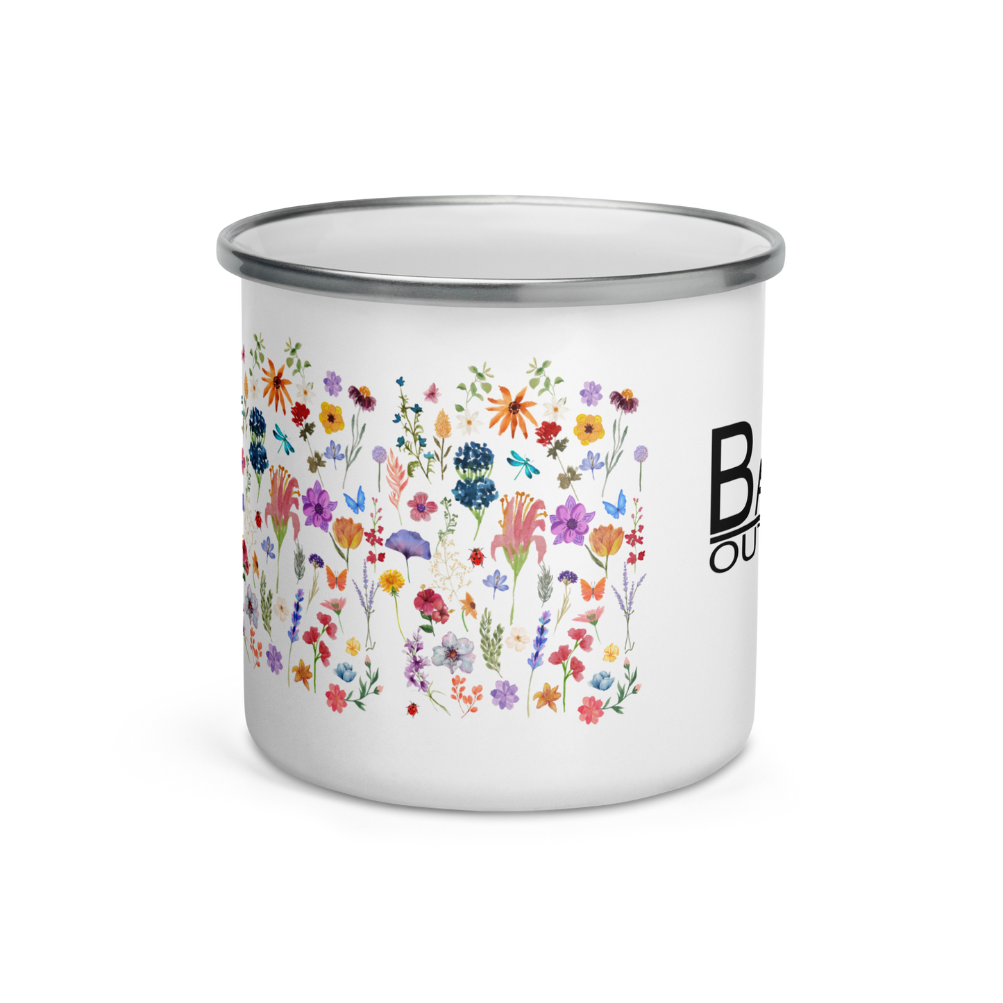 Base X Outdoors Wild Flower Enamel Mug
