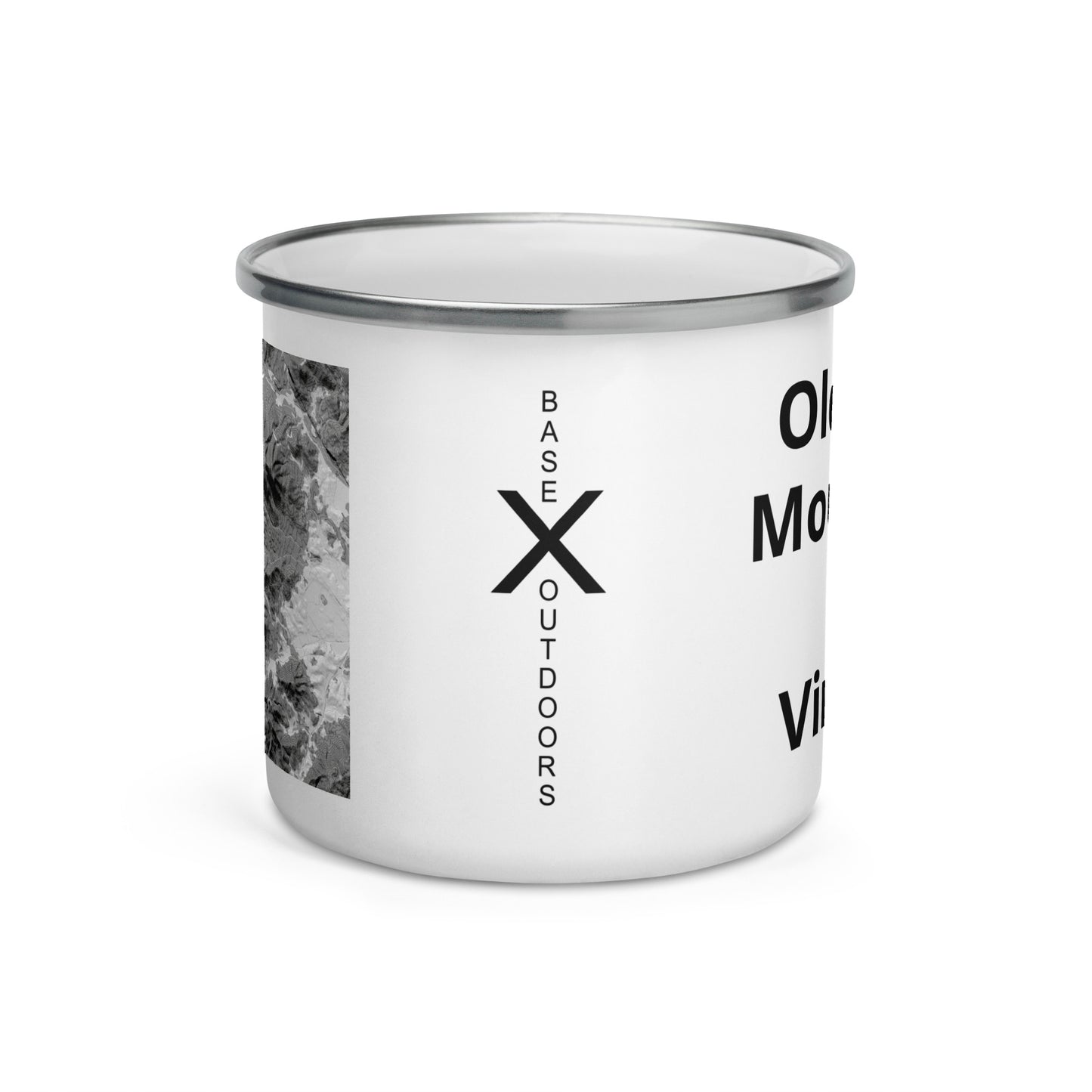 Base X Outdoors Old Rag Mountain VA Enamel Mug