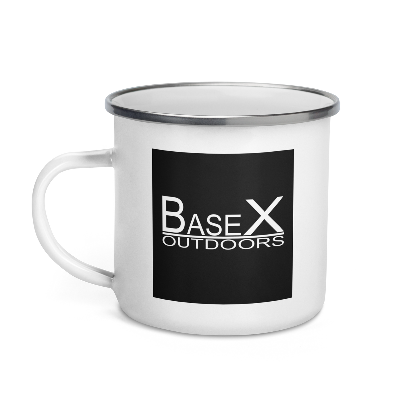 Base X Outdoors Square Enamel Mug