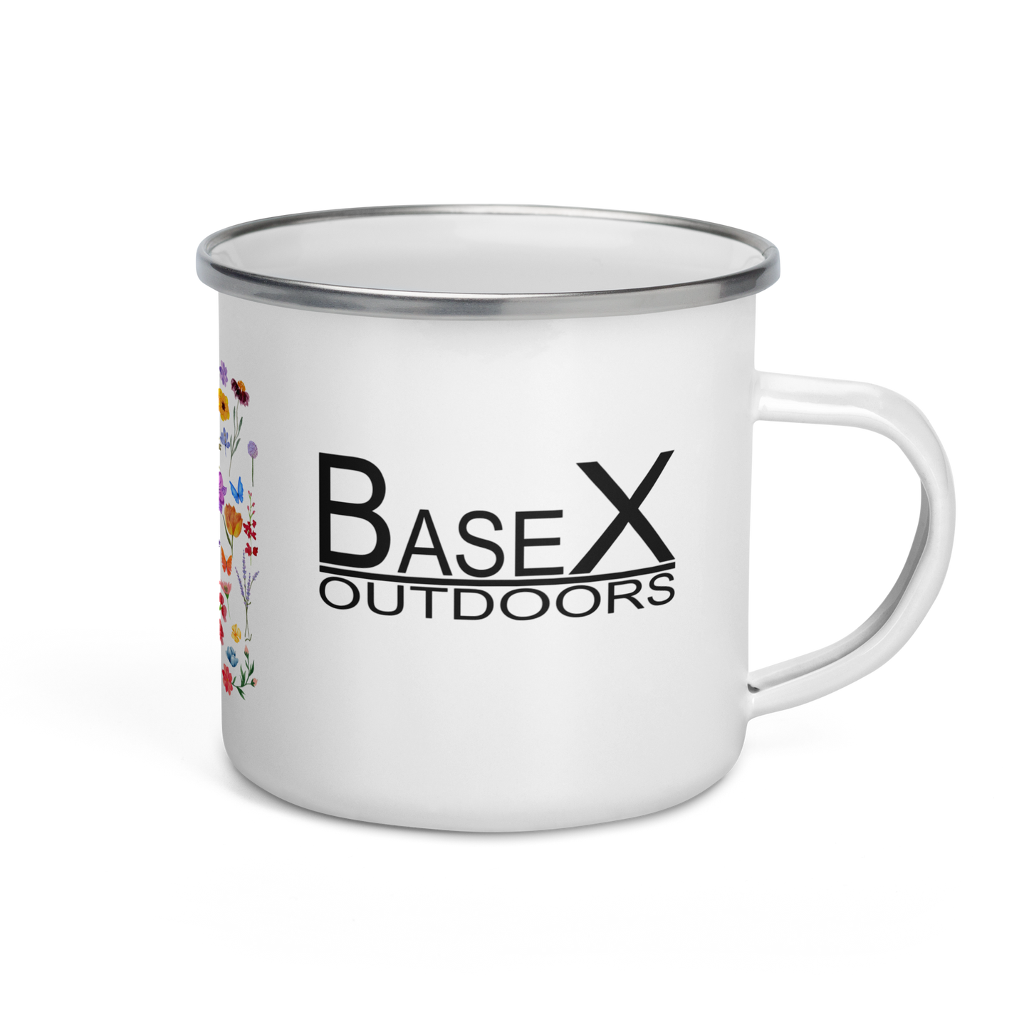 Base X Outdoors Wild Flower Enamel Mug