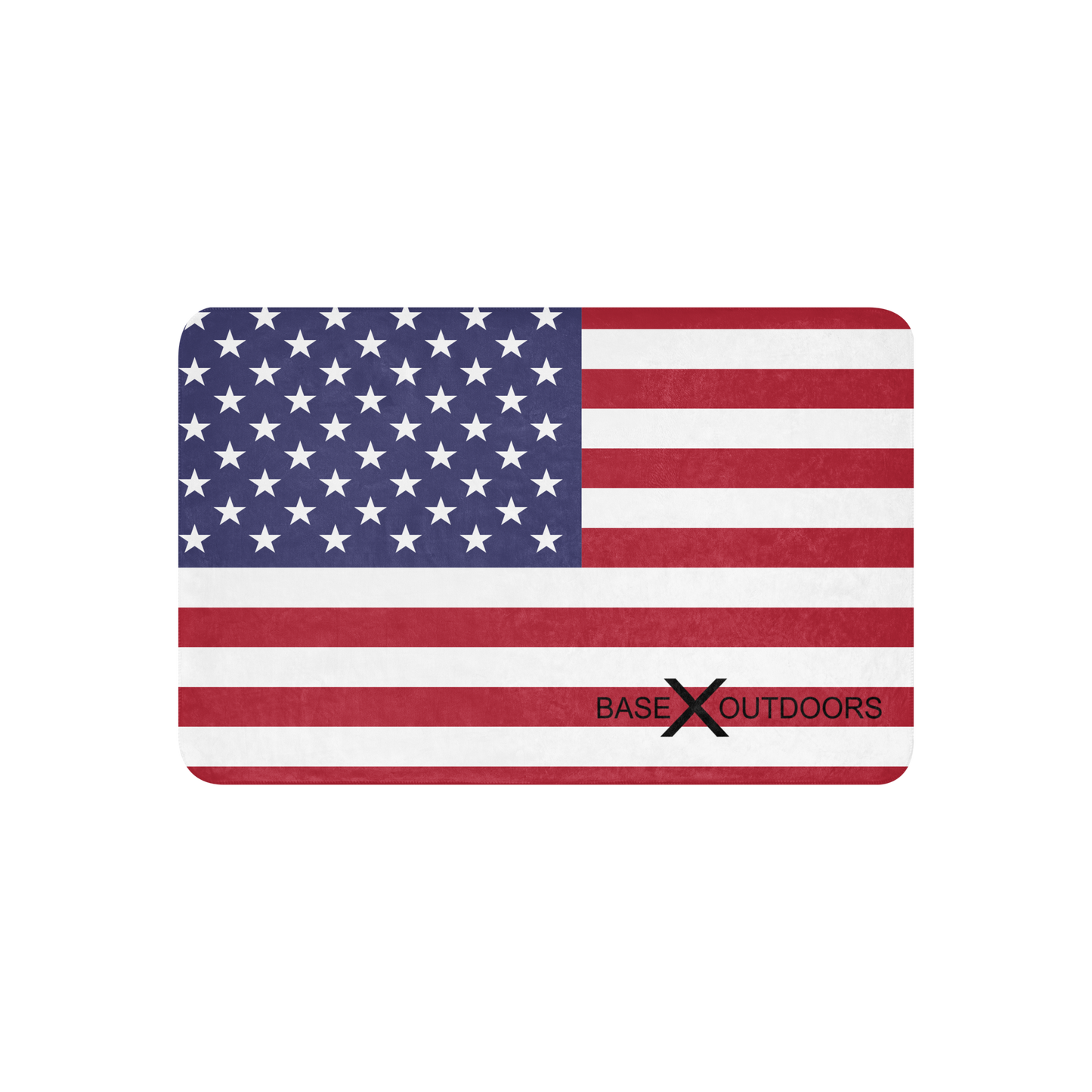 Base X Outdoors American Flag Sherpa Blanket