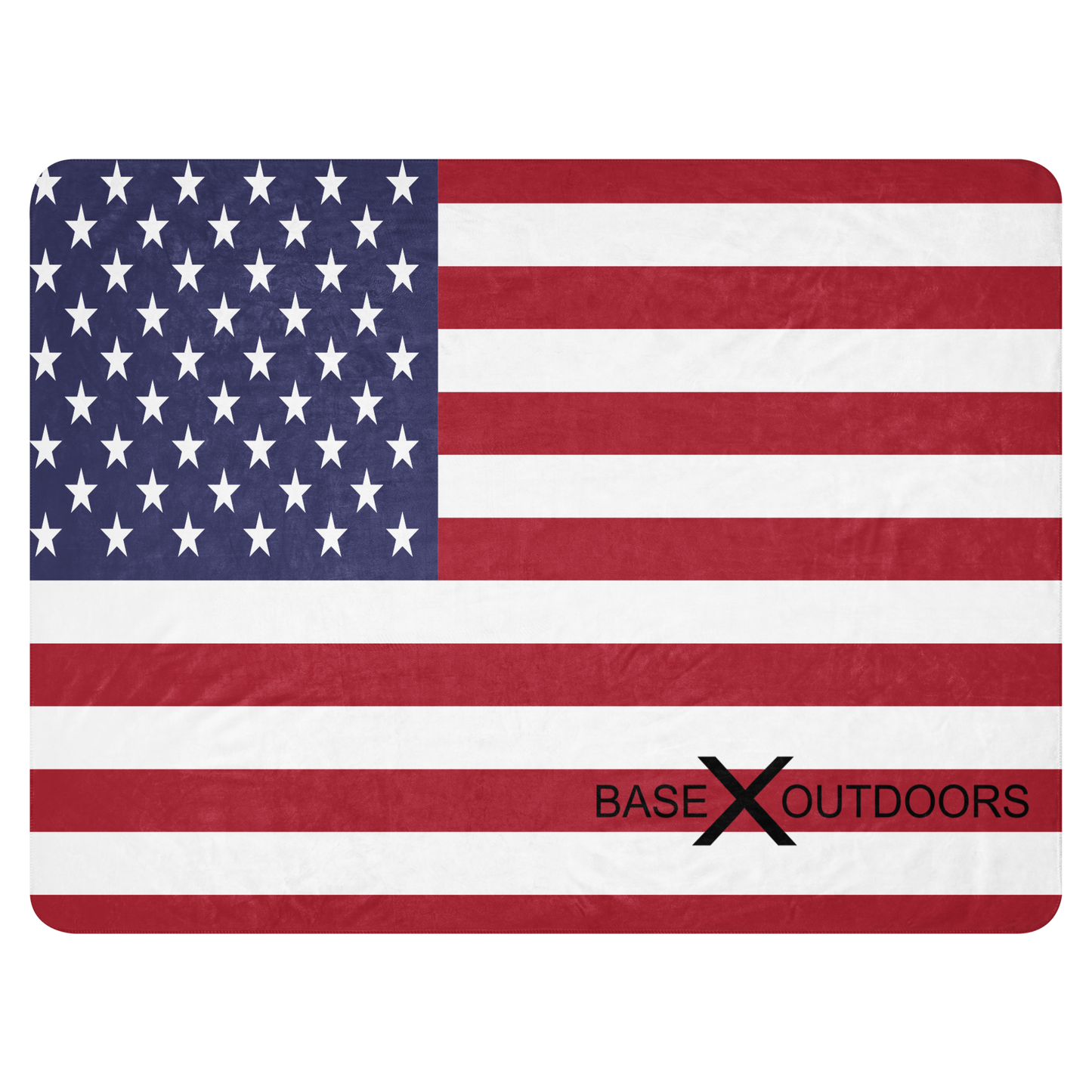 Base X Outdoors American Flag Sherpa Blanket