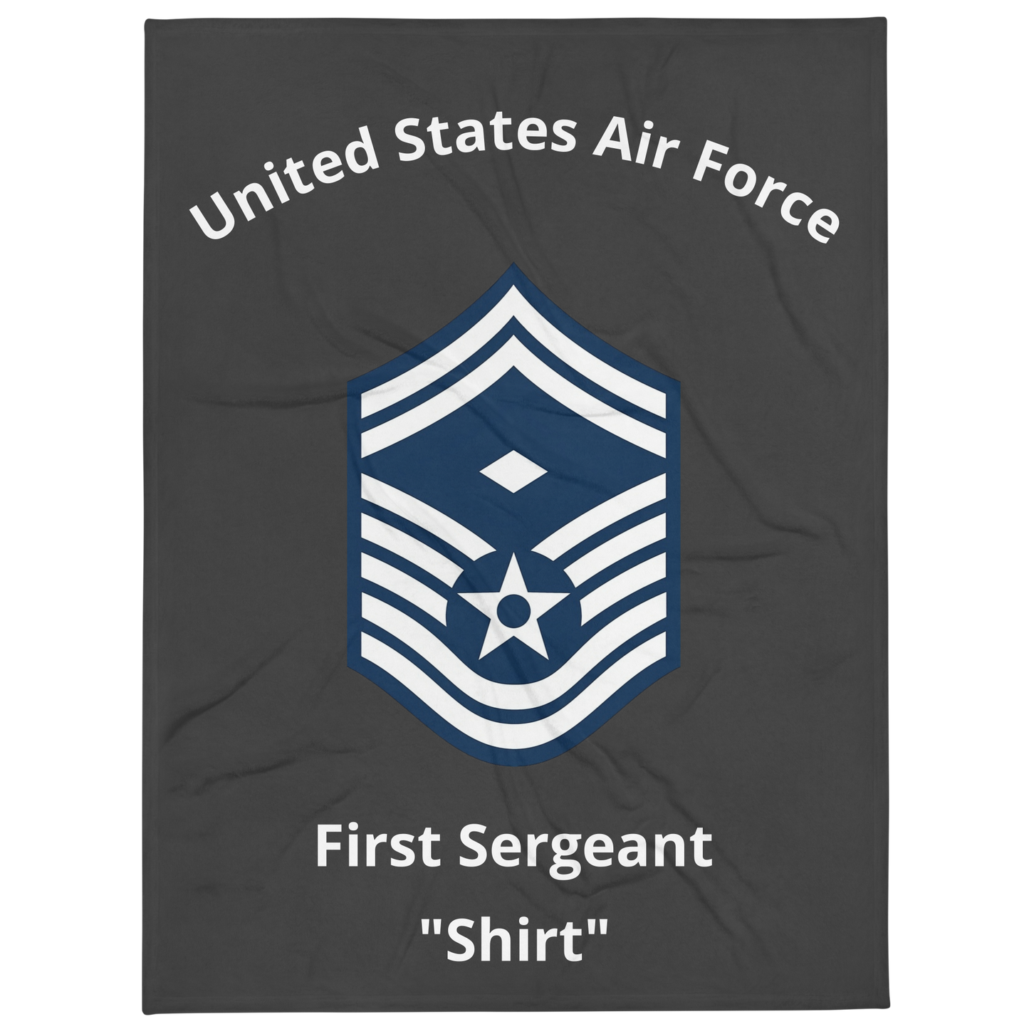 The First Sergeant Senior Master Sergeant Throw Blanket