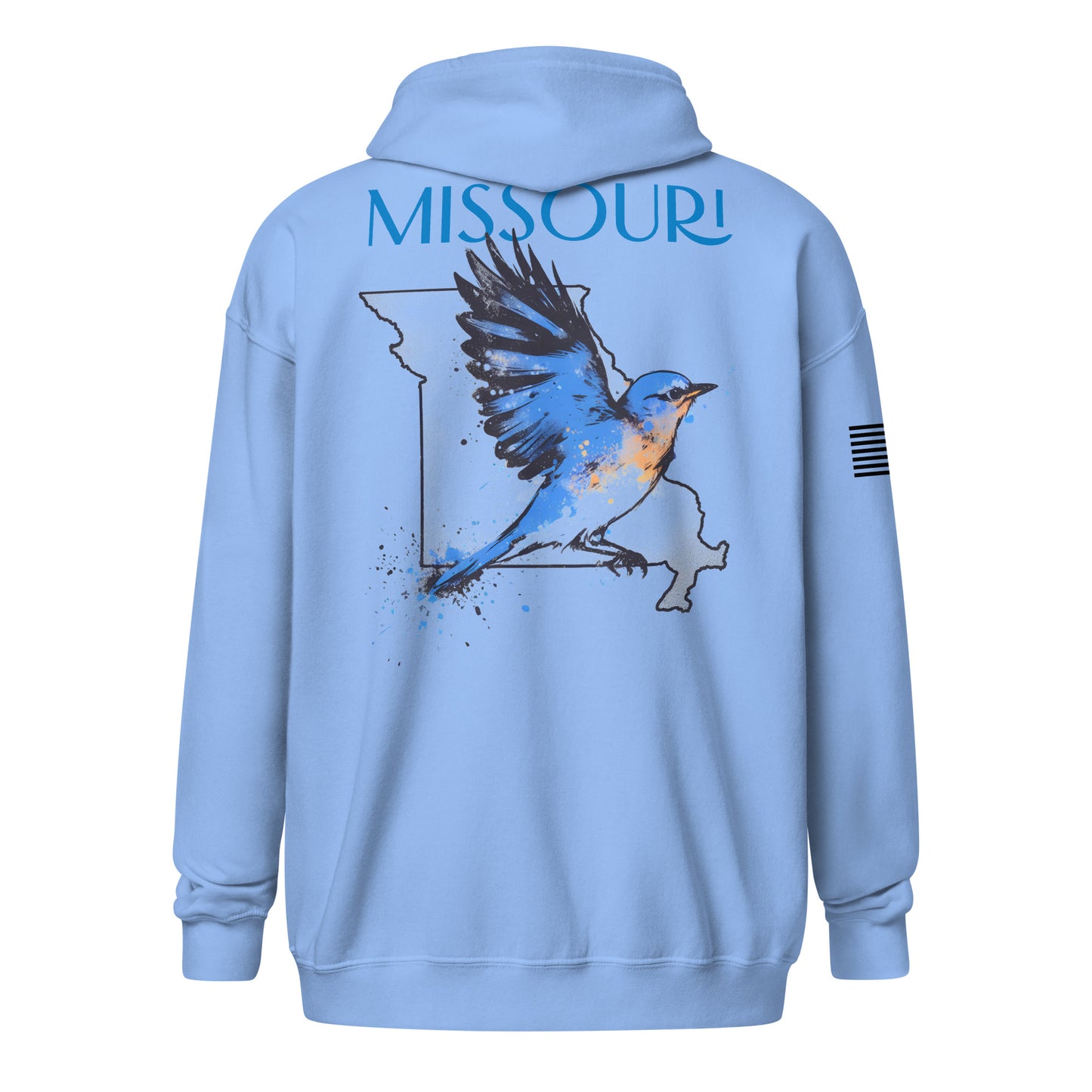 Base X Outdoors Missouri Eastern Bluebird Zip Hoodie