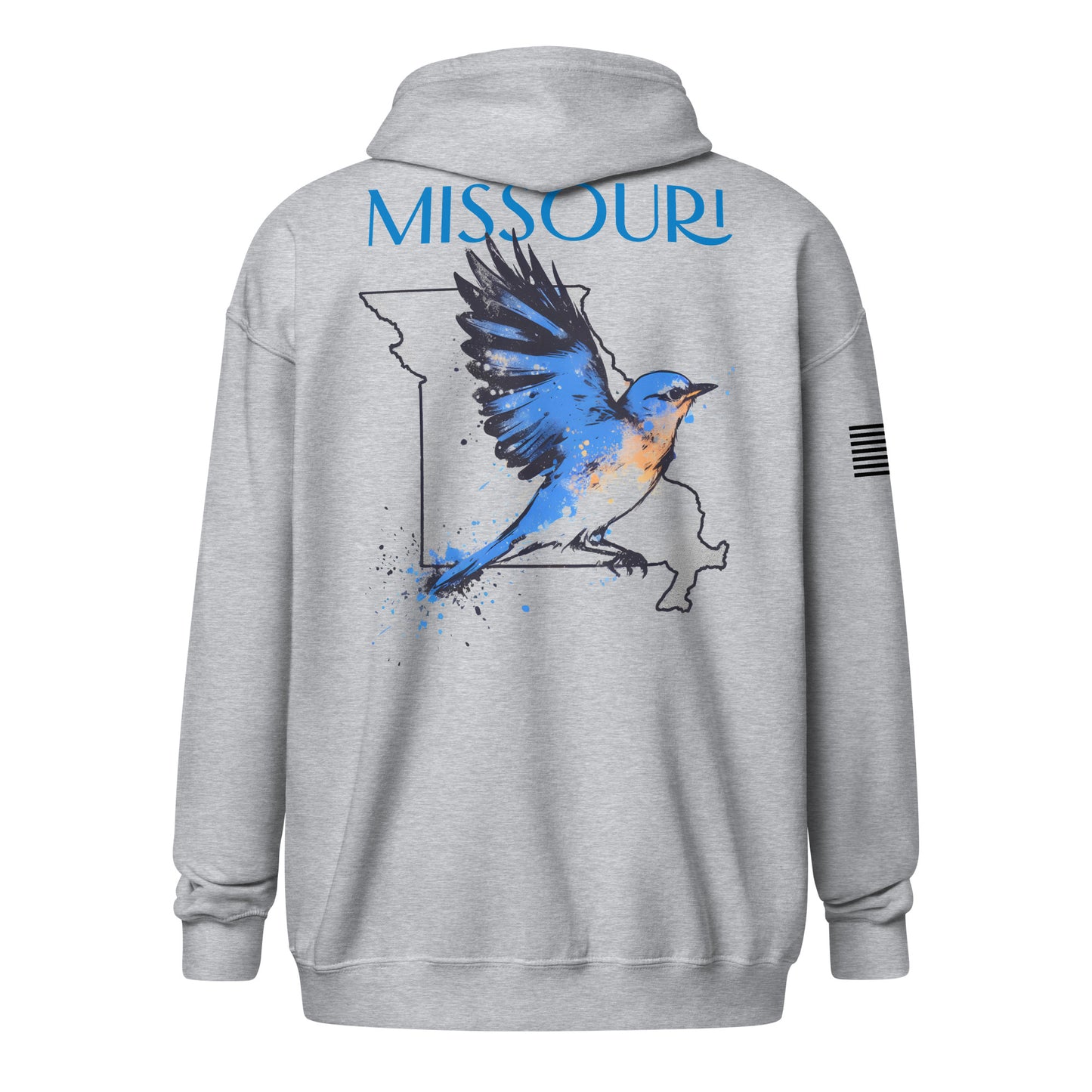 Base X Outdoors Missouri Eastern Bluebird Zip Hoodie