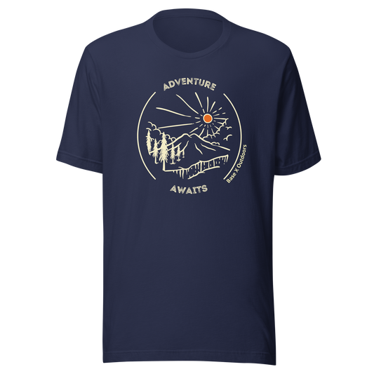 Base X Outdoors Adventure Awaits T-Shirt