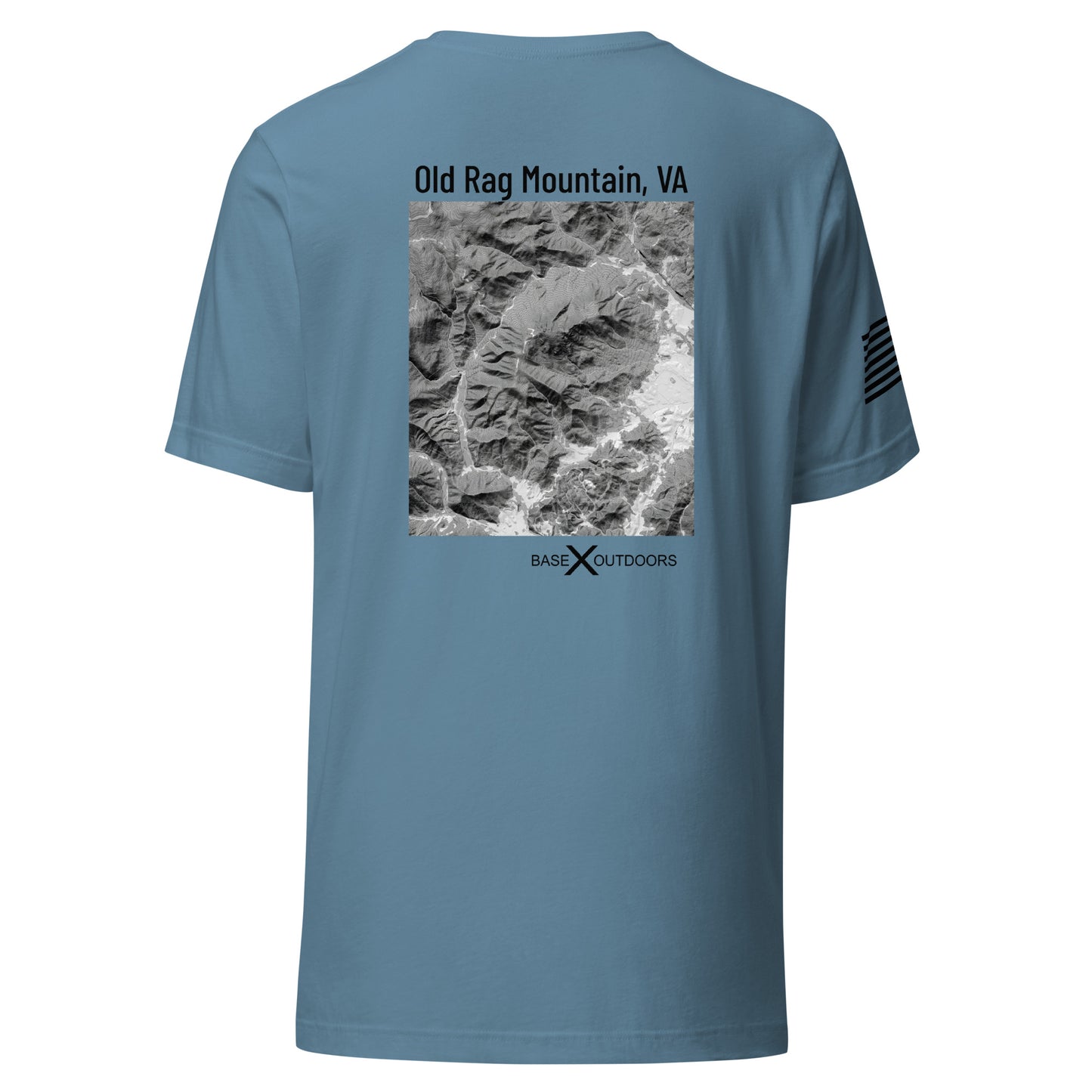 Base X Outdoors Old Rag Mountain VA Topographic T-Shirt