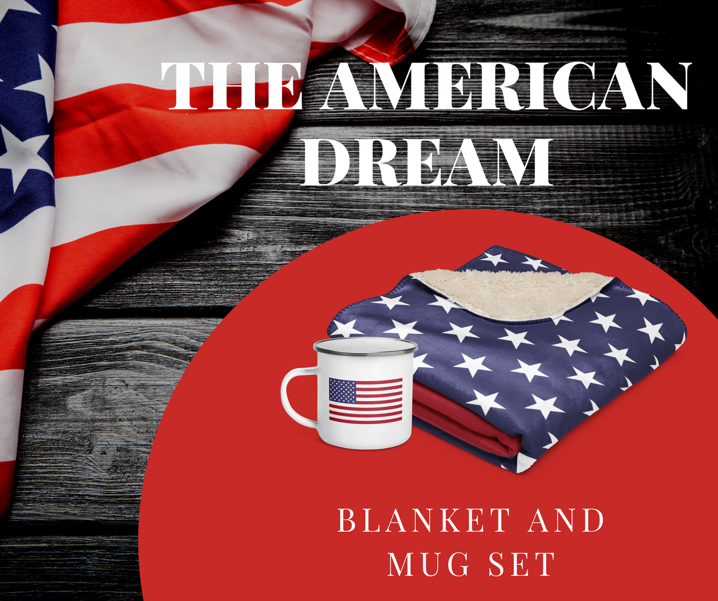 The American Dream Blanket and Mug Set