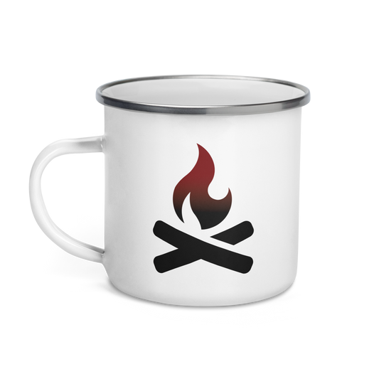 Base X Outdoors Camp Fire Enamel Mug