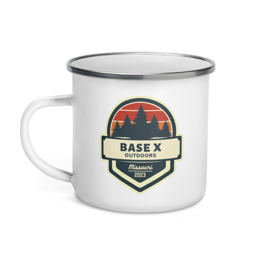 Base X Outdoors Missouri Camp Enamel Mug