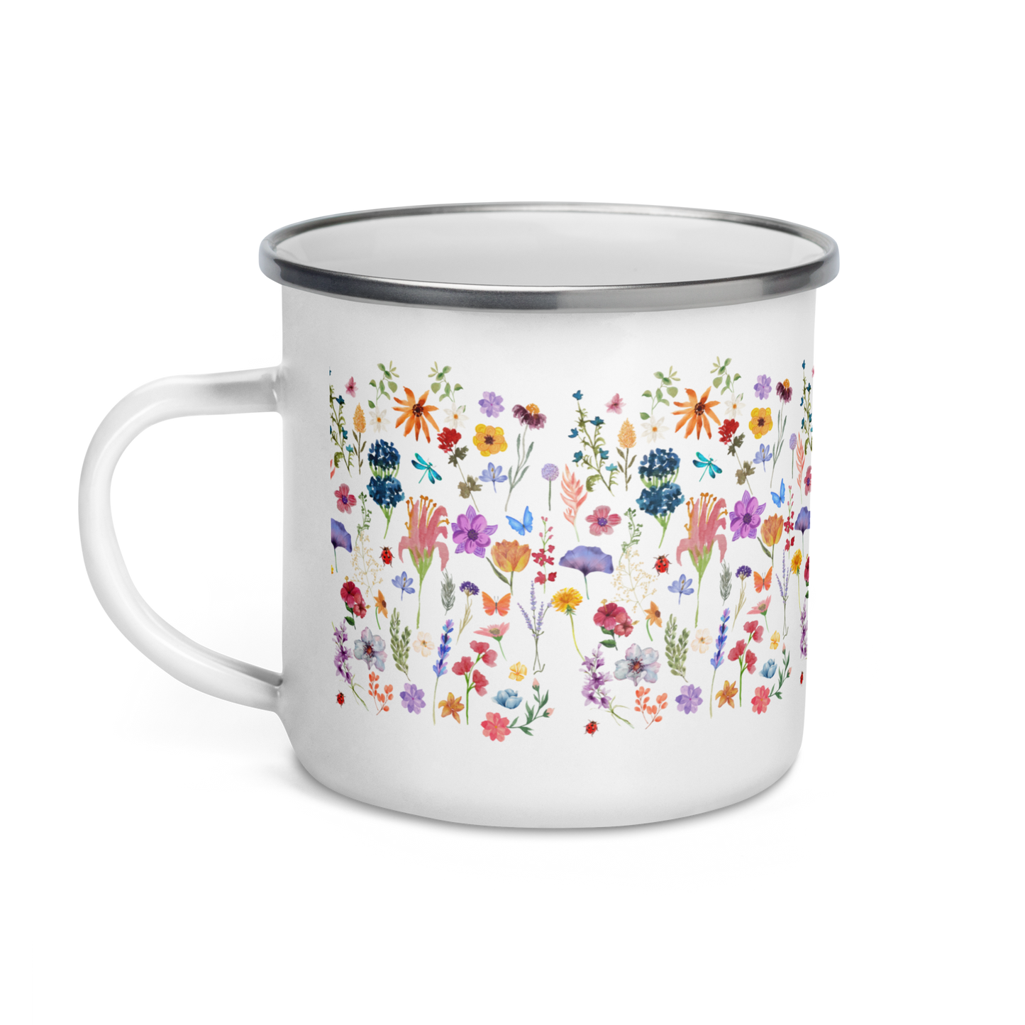 Base X Outdoors Wild Flower Enamel Mug