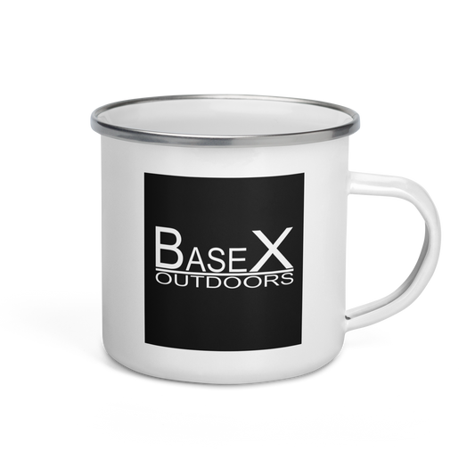 Base X Outdoors Square Enamel Mug