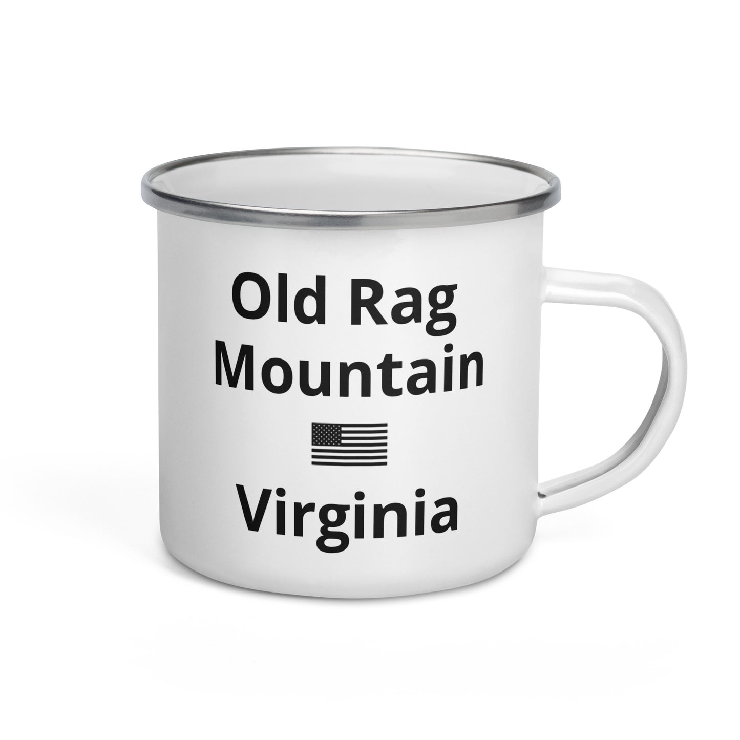 Base X Outdoors Old Rag Mountain VA Enamel Mug