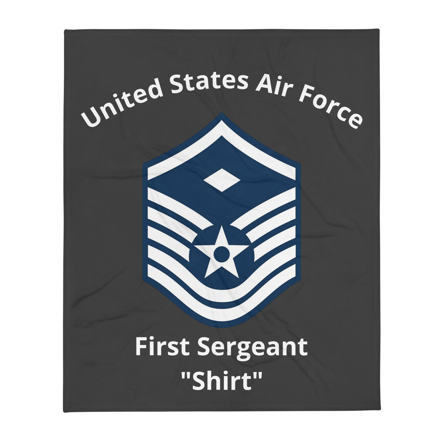 The First Sergeant Master Sergeant Throw Blanket