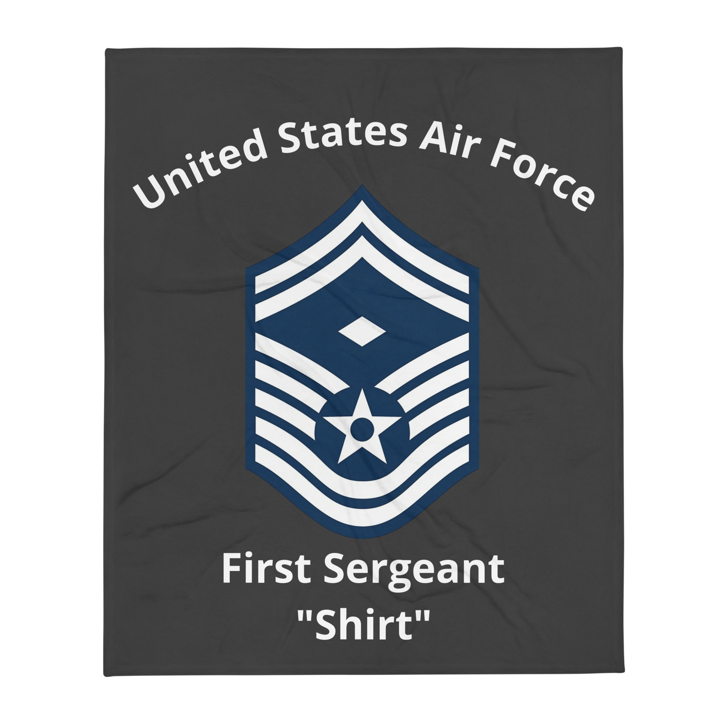The First Sergeant Senior Master Sergeant Throw Blanket