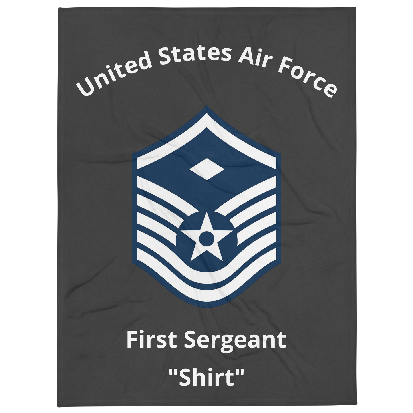 The First Sergeant Master Sergeant Throw Blanket