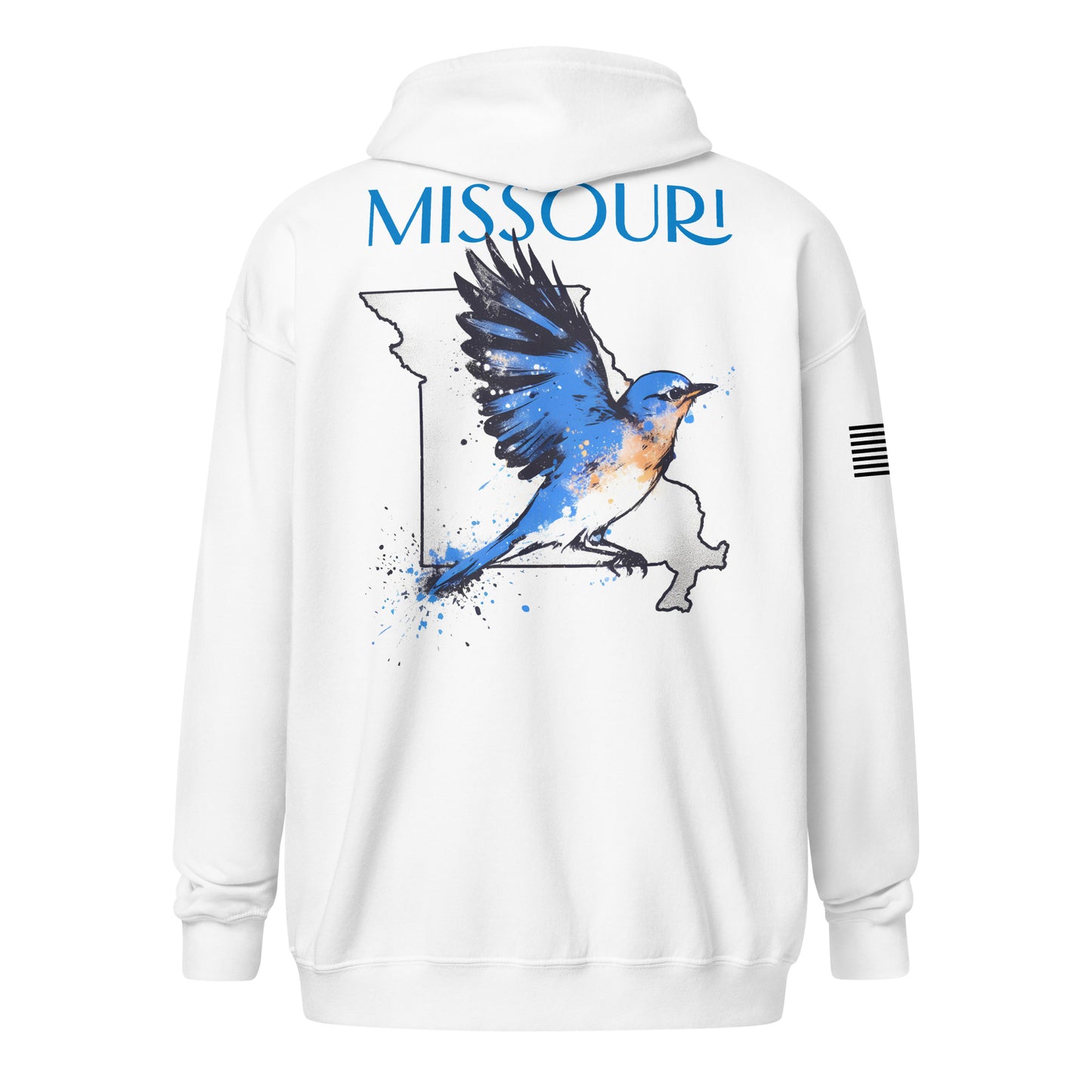 Base X Outdoors Missouri Eastern Bluebird Zip Hoodie