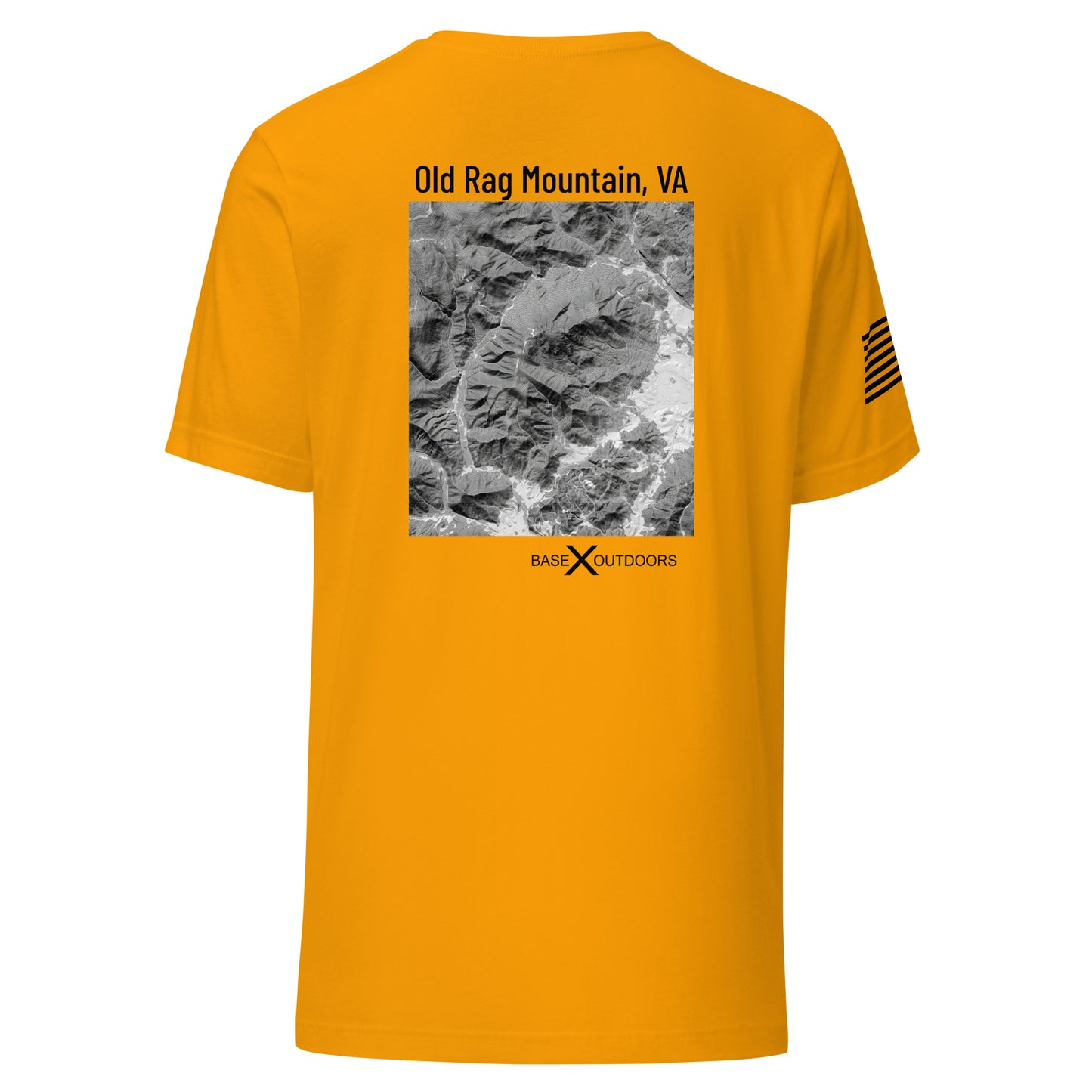 Base X Outdoors Old Rag Mountain VA Topographic T-Shirt