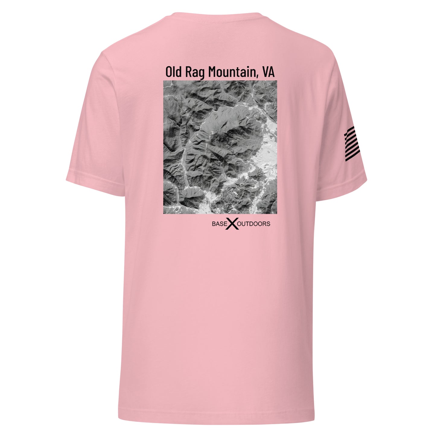 Base X Outdoors Old Rag Mountain VA Topographic T-Shirt