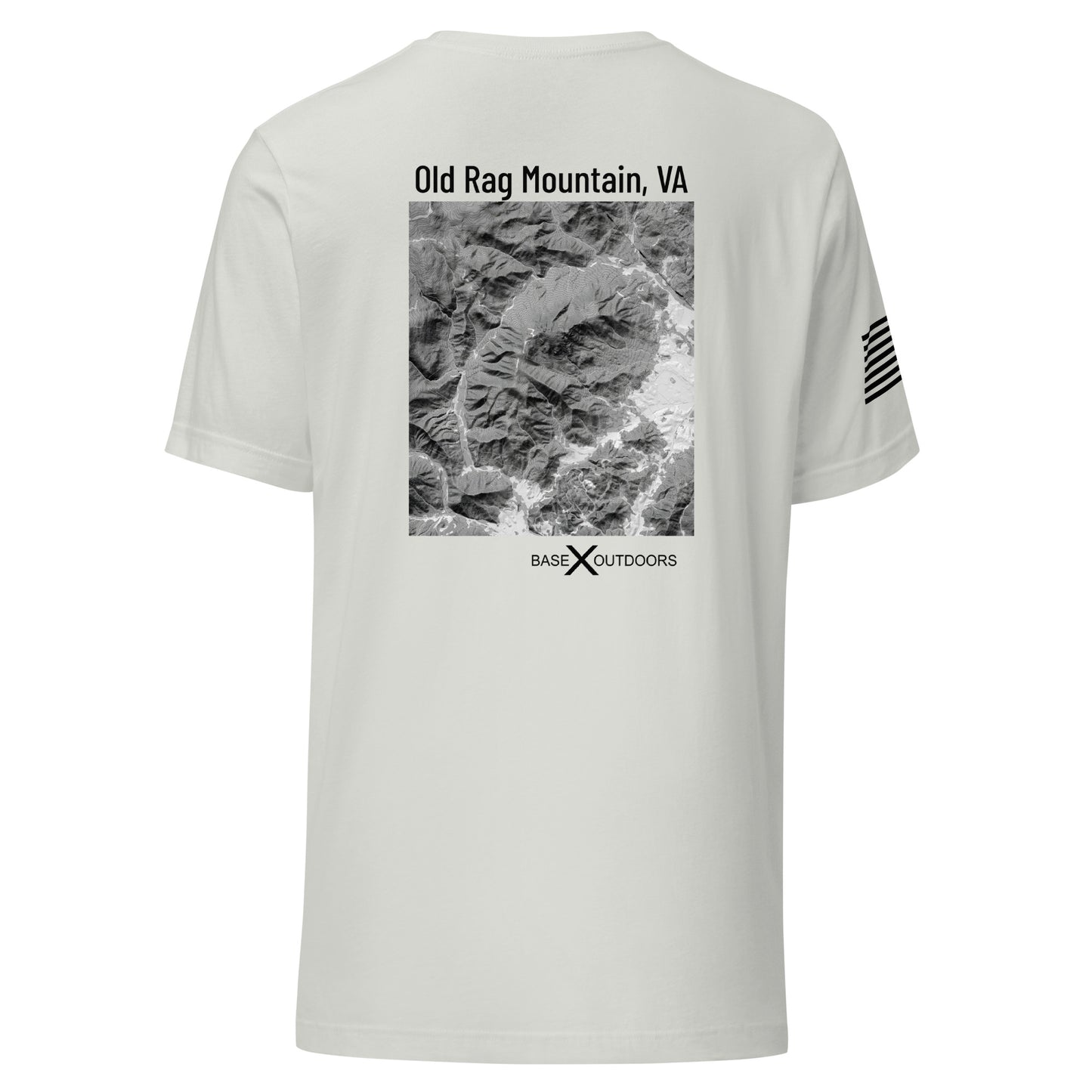 Base X Outdoors Old Rag Mountain VA Topographic T-Shirt