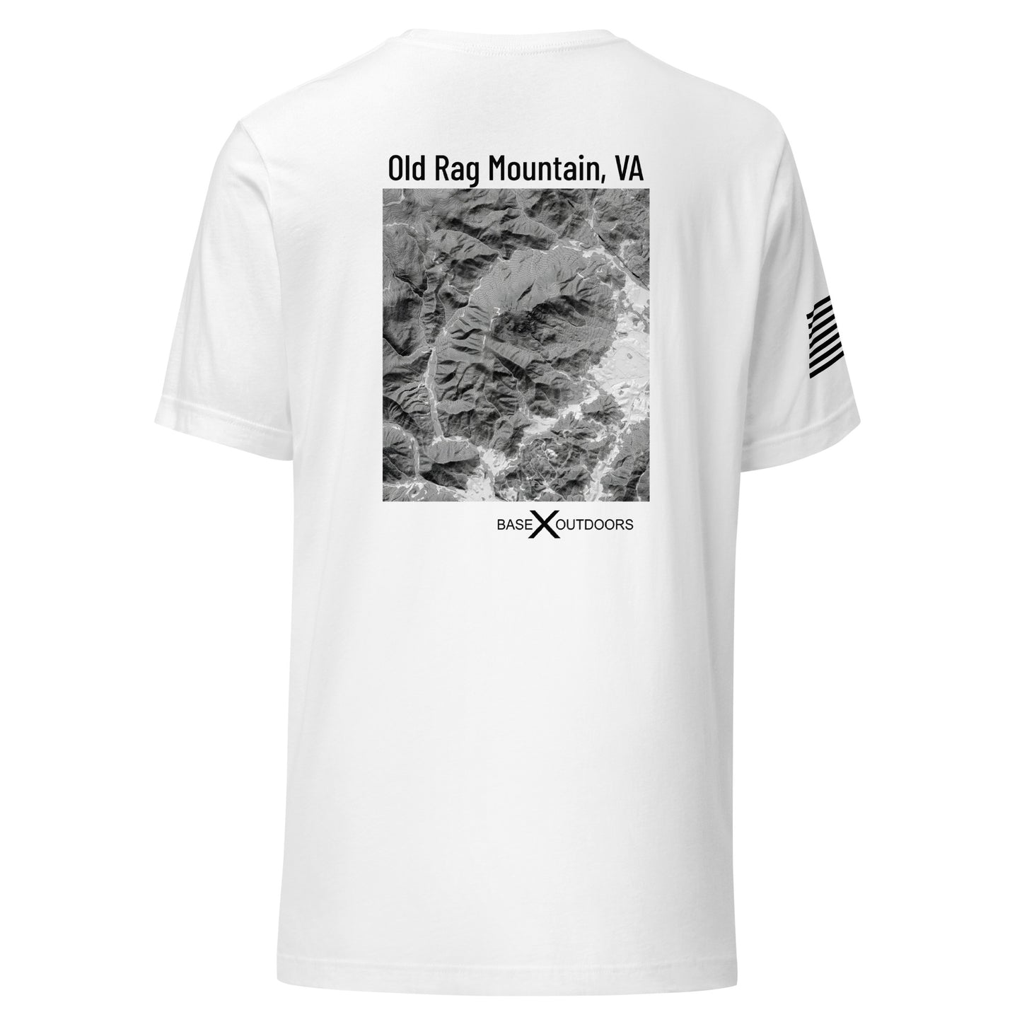 Base X Outdoors Old Rag Mountain VA Topographic T-Shirt